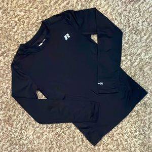 Russell Dripower360 boys black long sleeve athletic shirt large 10-12